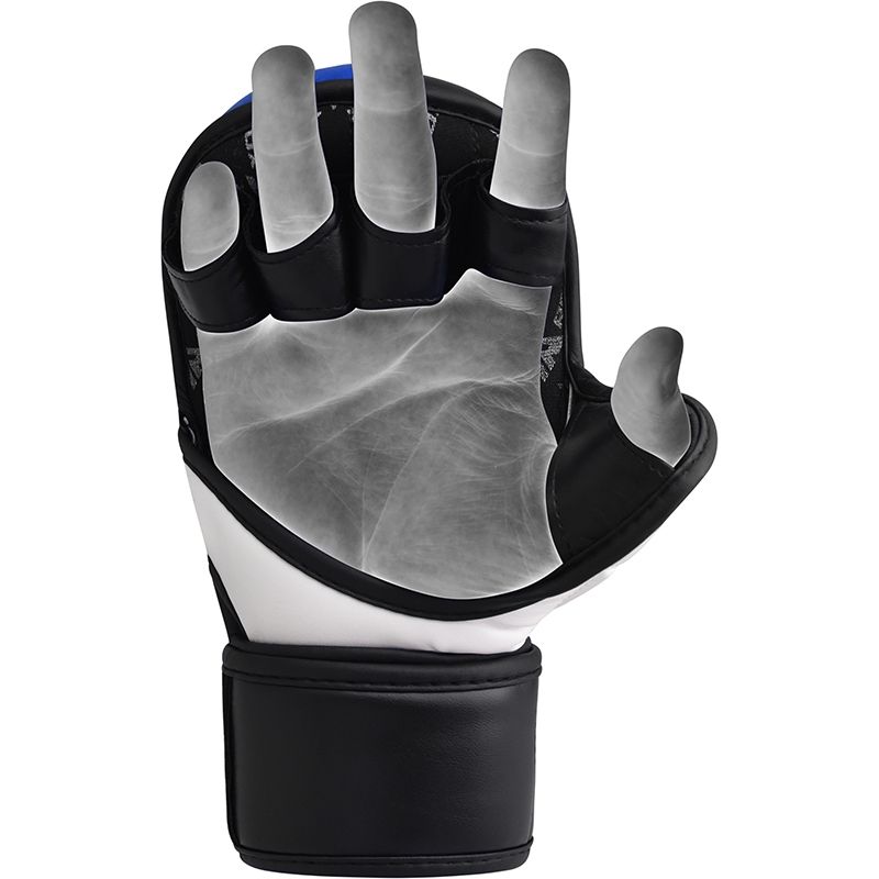 Mănuși MMA RDX Rex Sparring Piele Maya Hide Bleumarin