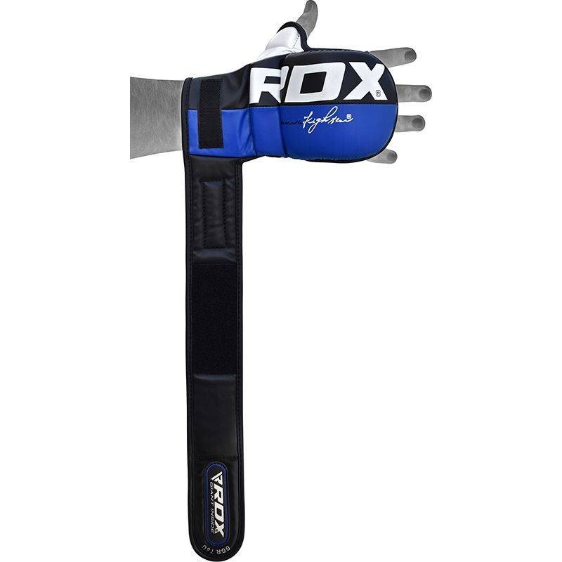 Mănuși MMA RDX Rex Sparring Piele Maya Hide Bleumarin