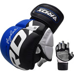 Mănuși MMA RDX Rex Sparring Piele Maya Hide Bleumarin