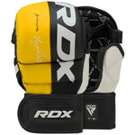 Mănuși Sparring MMA RDX T6 Piele Maya Hide Galben