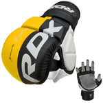 Mănuși Sparring MMA RDX T6 Piele Maya Hide Galben