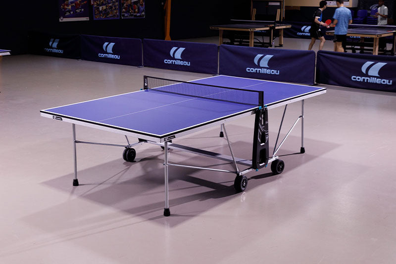 Masă Tenis de Masă Cornilleau 100 Indoor PAL 18mm Albastru