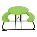 Masa de picnic ovala pentru copii Lifetime, verde