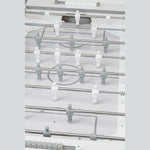 Masa fotbal Garlando G500 Pure White, bari normale, sticla