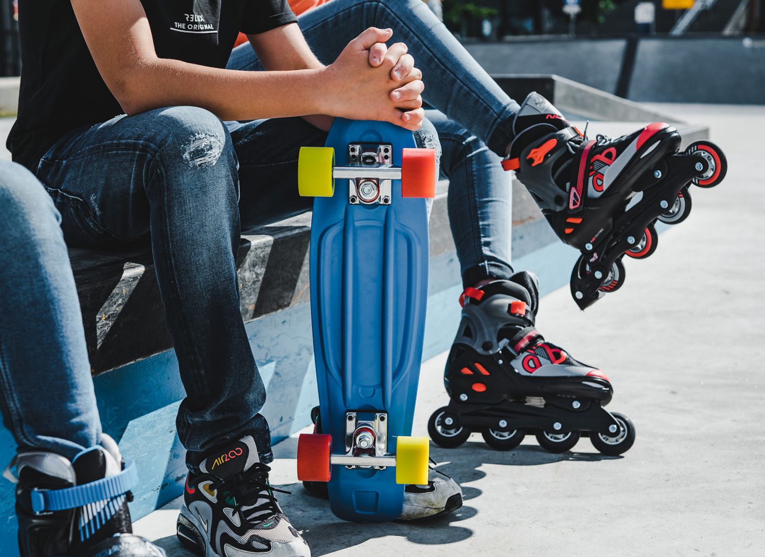 Role/patine  reglabile Nijdam Combo Red Raider