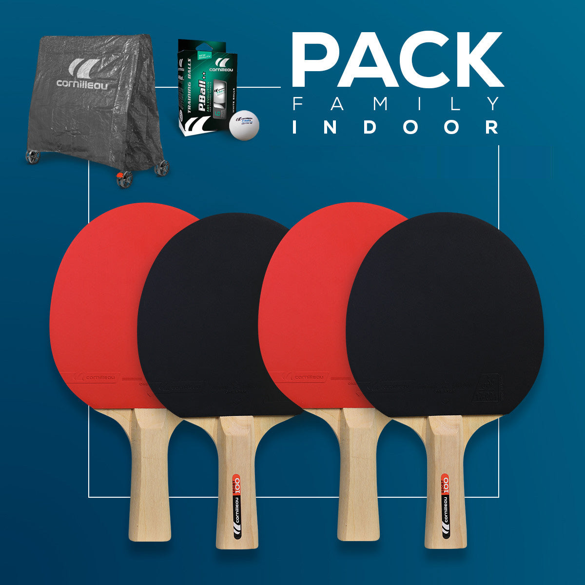 Pachet tenis de masa Cornilleau Family Indoor