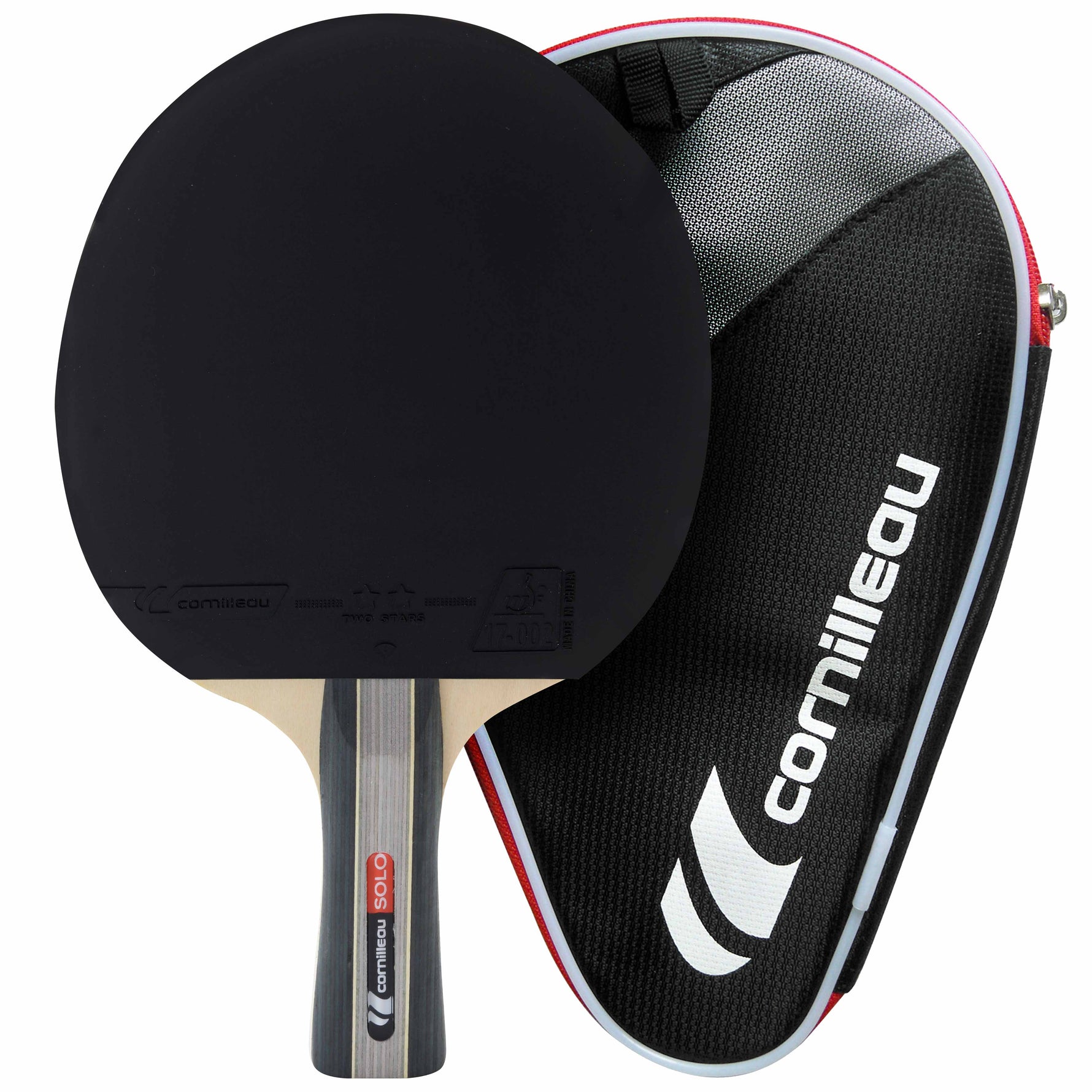 Paletă Tenis de Masă Cornilleau Solo + Husă – Începători