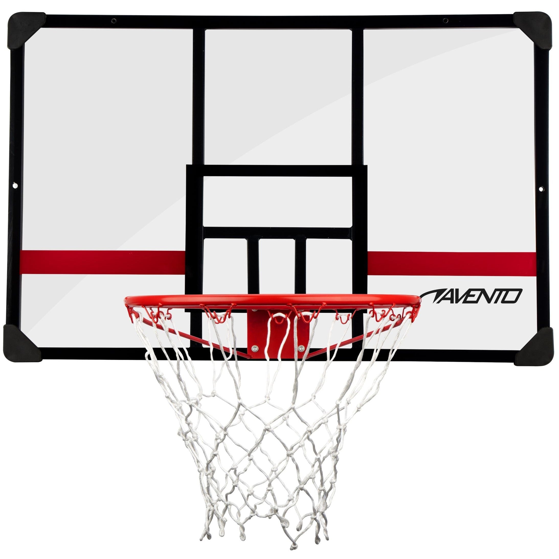 Panou Baschet Avento Transparent PC 112x72 cm cu Inel și Plasă