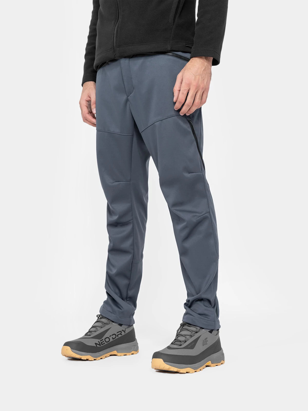 PANTALONI DE TREKKING SOFTSHELL MEMBRANA 8 000 PENTRU BARBATI