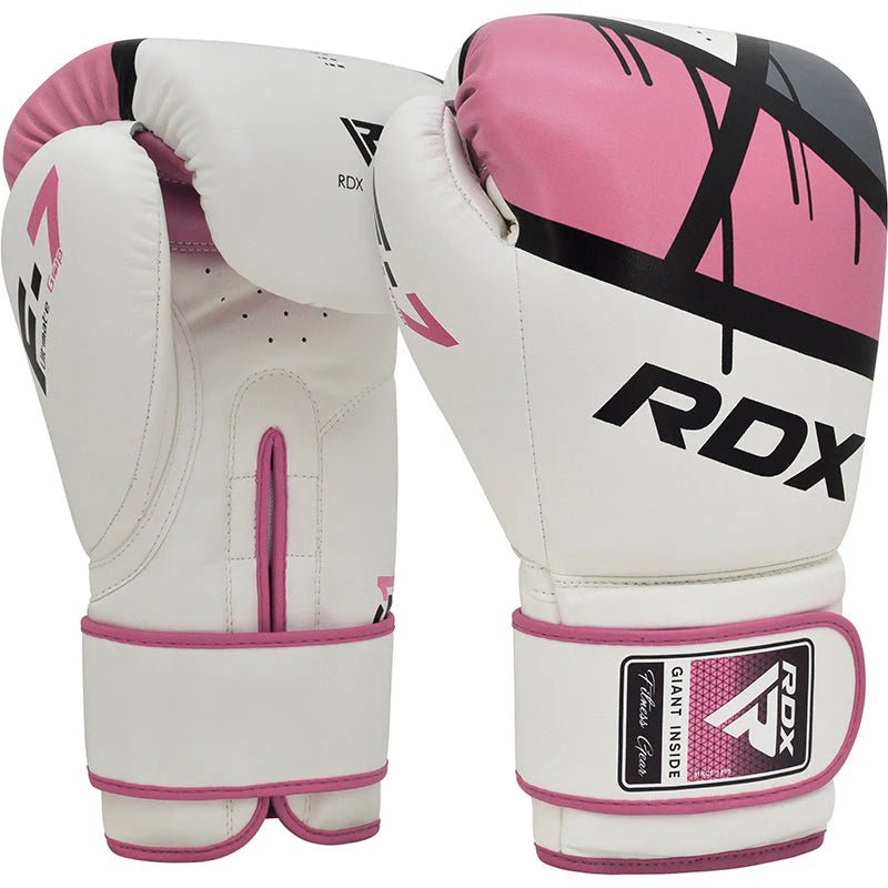 Mănuși Box Dame RDX F7 Ego – Fucsia, Maya Hide, 8 - 12oz - expert - sport.ro
