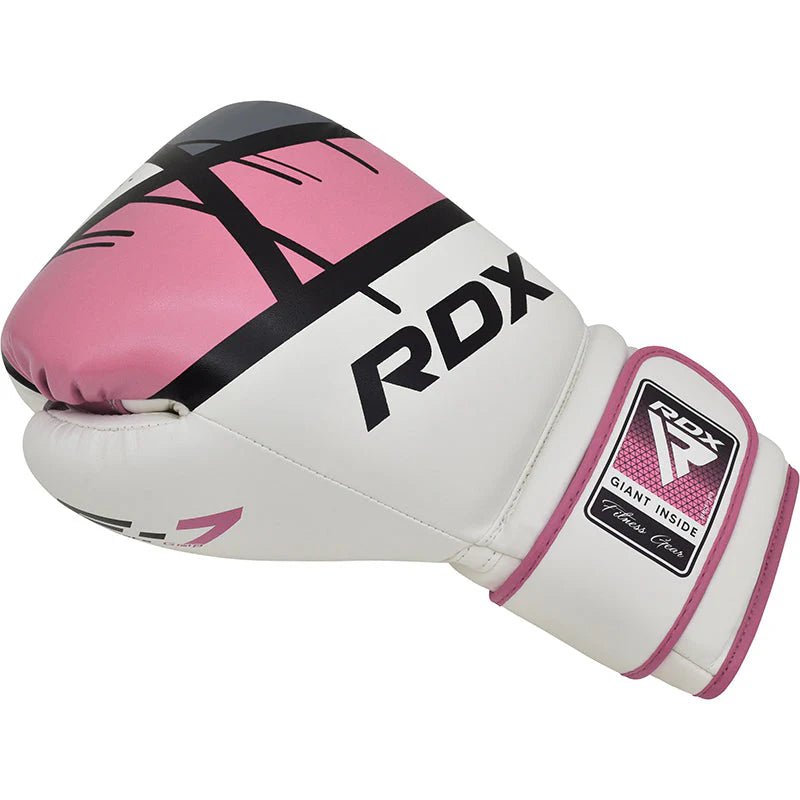 Mănuși Box Dame RDX F7 Ego – Fucsia, Maya Hide, 8 - 12oz - expert - sport.ro