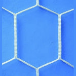 Set 2 Plase Poartă Fotbal Total Sport 7.5x2.5m Ochi Hexagonal Fir 3mm Alb