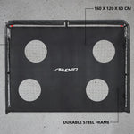 Poarta fotbal din otel  Avento Target 160x120x60 cm