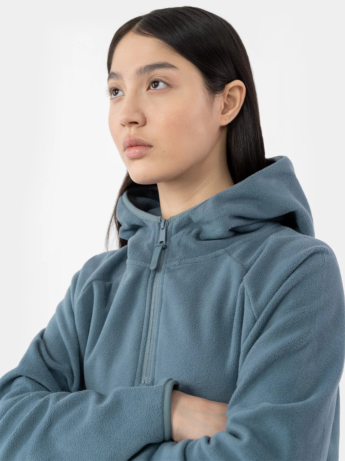Polar cu Glugă Femei 4F PLD010 - Microfleece Cald