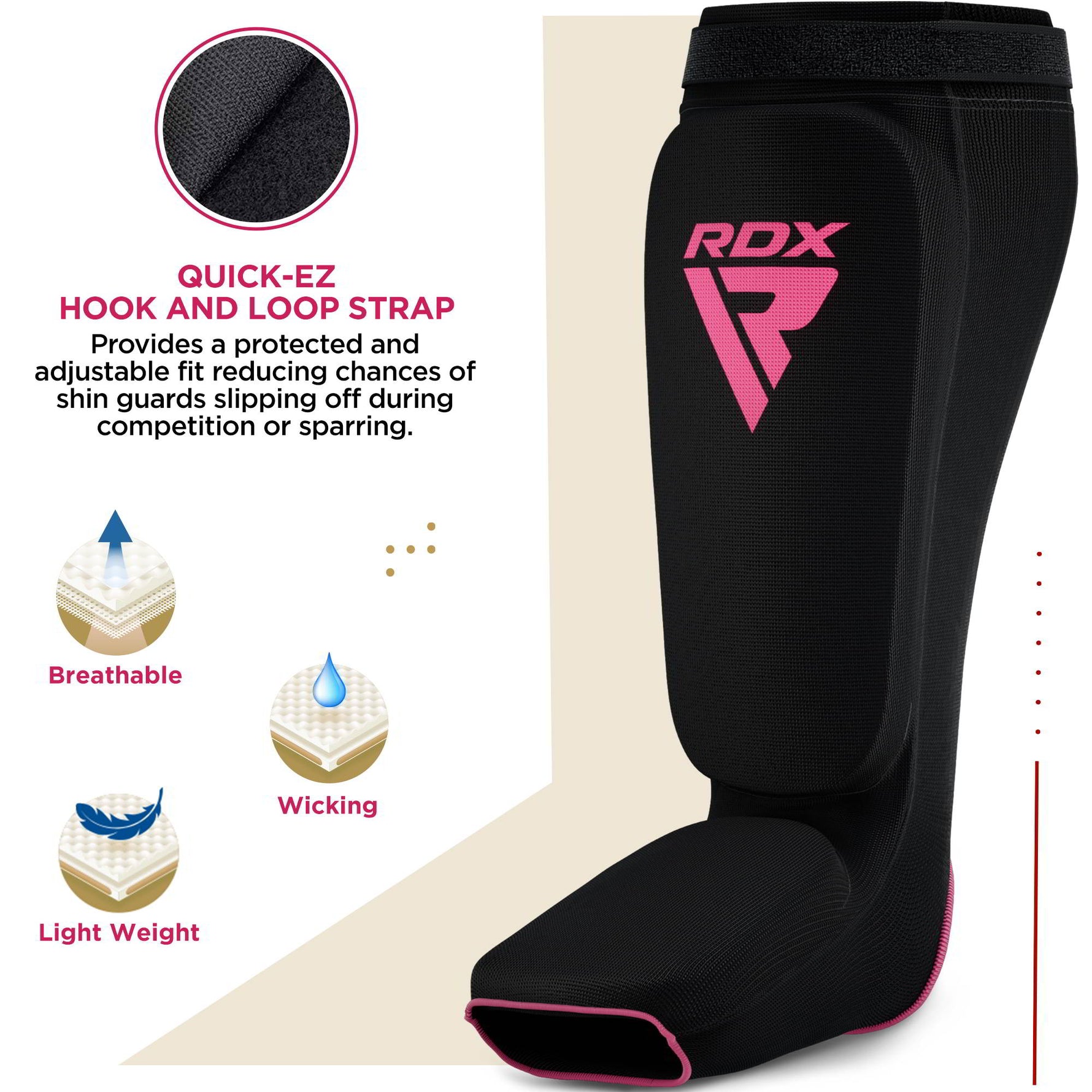 Protectie pentru tibie RDX SIB certificat OEKO-TEXÂ® Standard 100