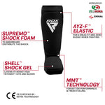 Protectie pentru tibie RDX SIB certificat OEKO-TEXÂ® Standard 100