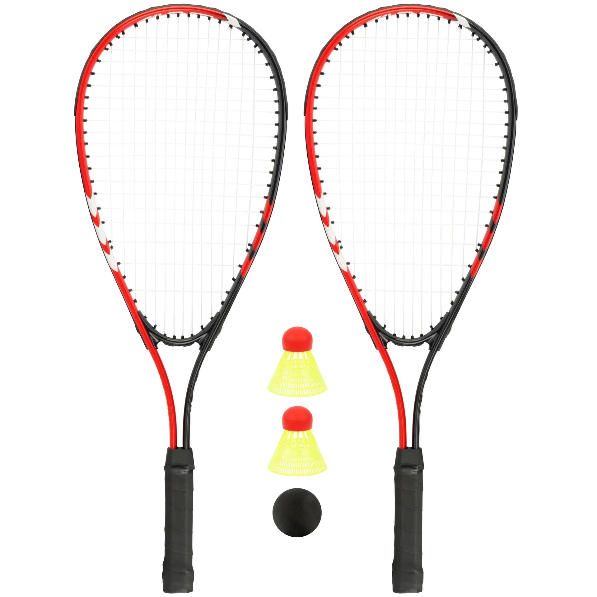 Set Crossminton Avento Tie Breaker – 2 Rachete Aluminiu + husa