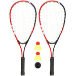 Set Crossminton Avento Tie Breaker – 2 Rachete Aluminiu + husa