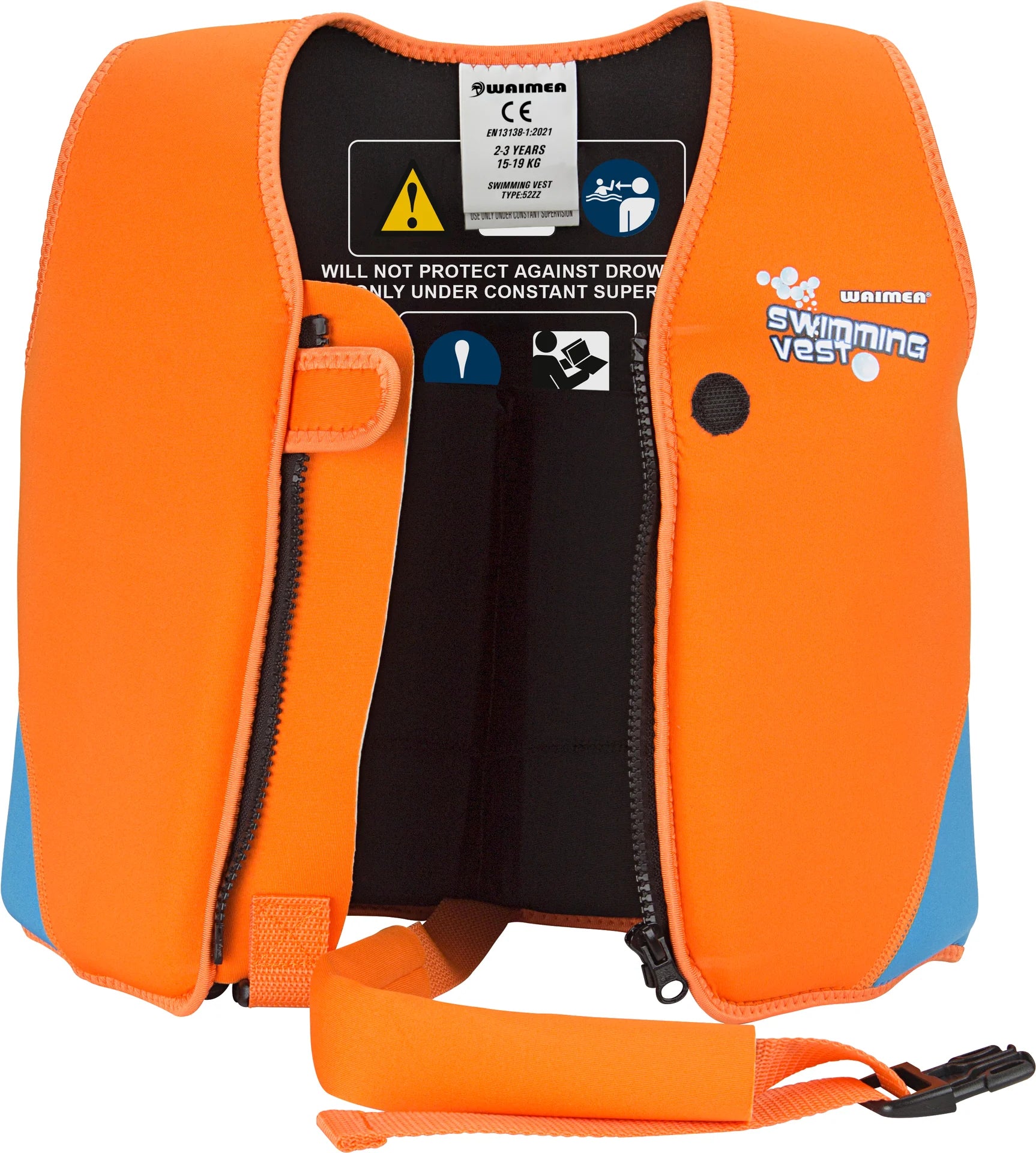 Vestă Înot Copii Neopren Waimea 52ZZ • 2-3 ani • 15-19 kg