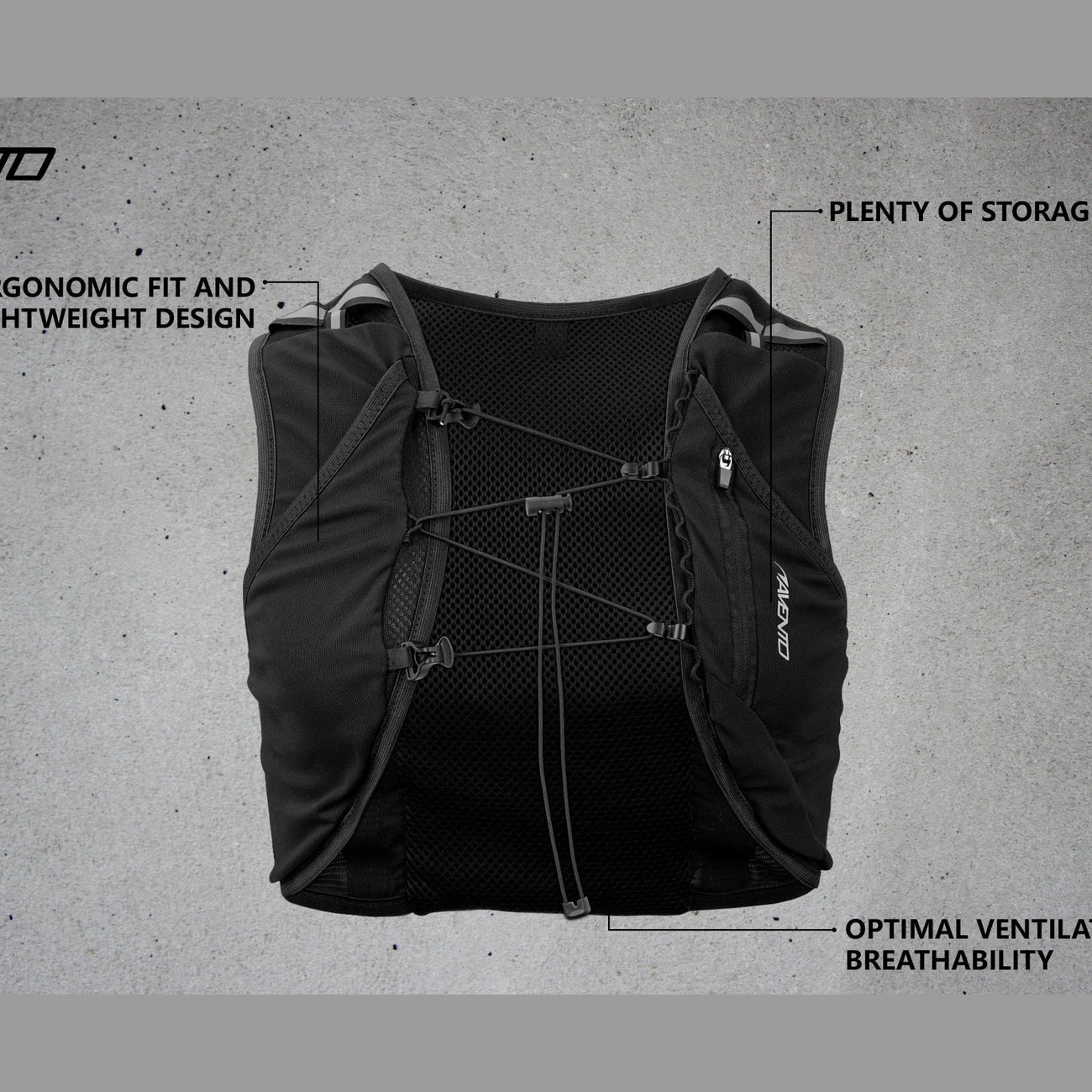 Vestă Hidratare Alergare AVENTO Running Unisex - expert-sport.ro