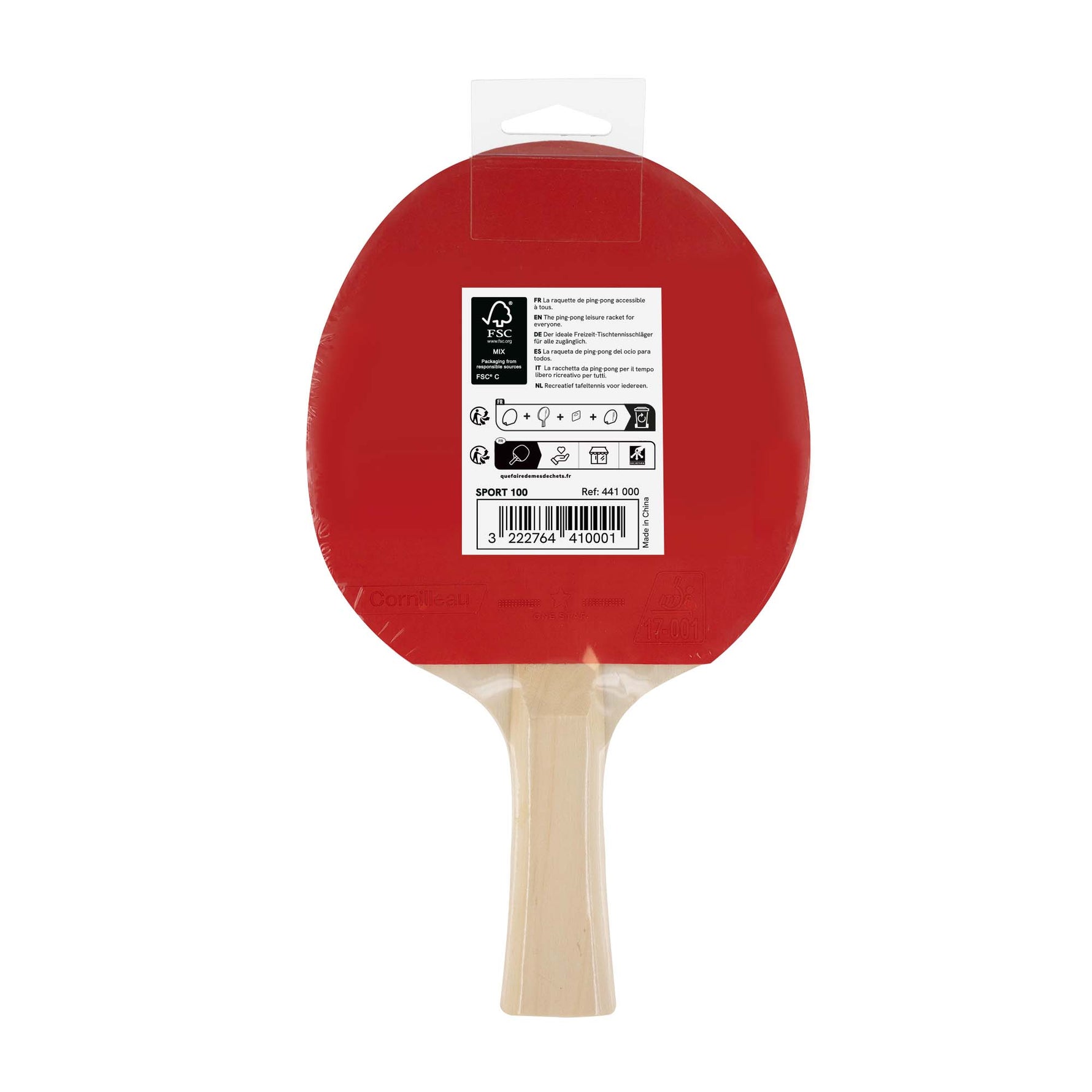 Paletă Tenis de Masă Cornilleau Sport 100 – Începători
