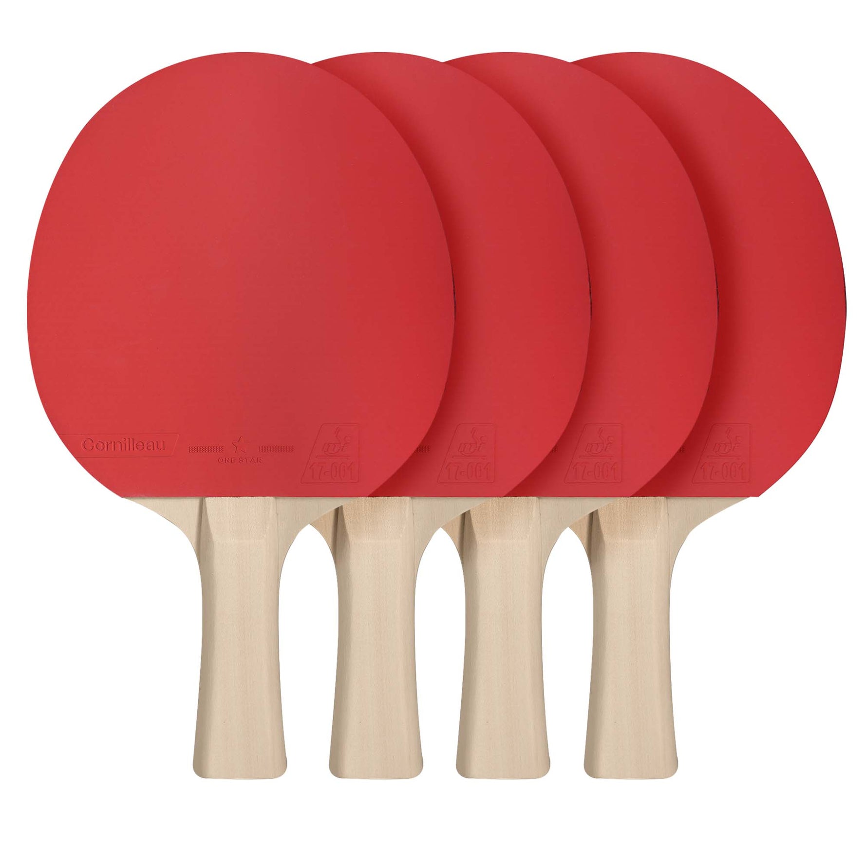 Set 4 Palete Tenis de Masă Cornilleau Sport Pack Quattro + 4 Mingi