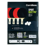 Set 4 Palete Tenis de Masă Cornilleau Sport Pack Quattro + 4 Mingi