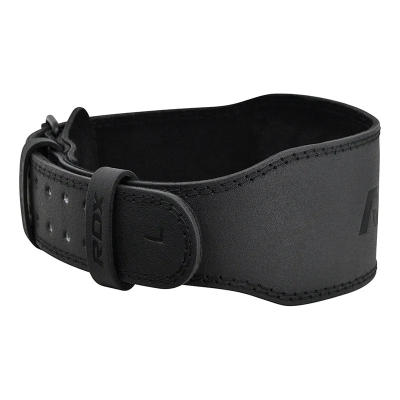 Centură Gym Ridicare Greutăți RDX 4 Inch Piele Negru