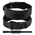 Centură Gym Ridicare Greutăți RDX 4 Inch Piele Negru
