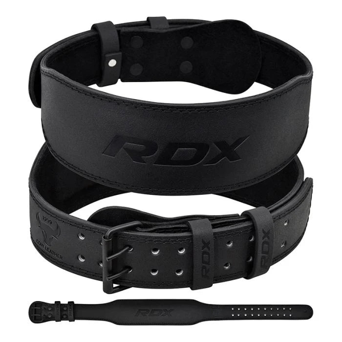 Centură Gym Ridicare Greutăți RDX 4 Inch Piele Negru