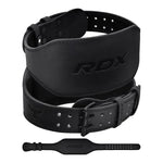 Centură Gym Ridicare Greutăți RDX 6 Inch Piele Negru