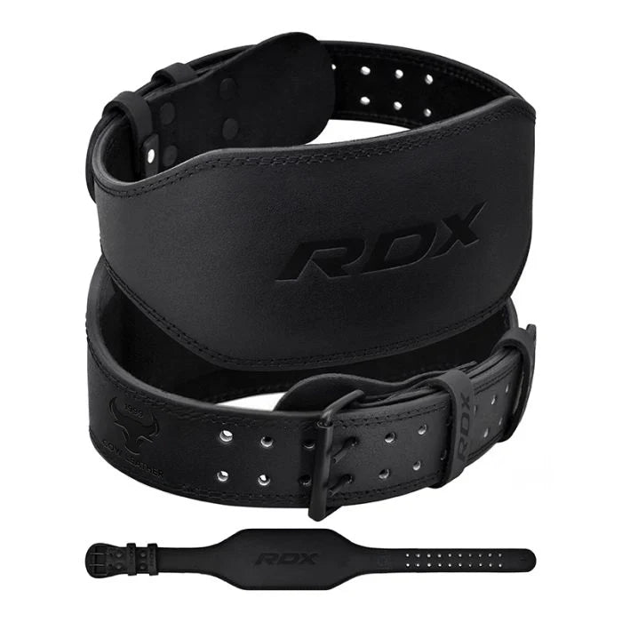 Centură Gym Ridicare Greutăți RDX 6 Inch Piele Negru