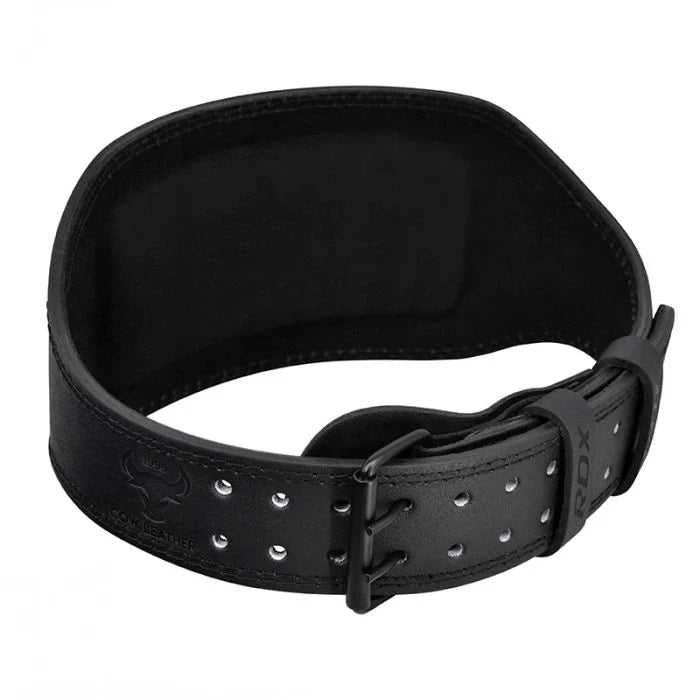 Centură Gym Ridicare Greutăți RDX 6 Inch Piele Negru