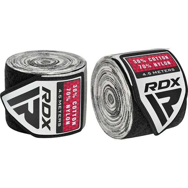 Set 2 Bandaje Box RDX WX Elastice 4,5 m cu Închidere Quick-EZ