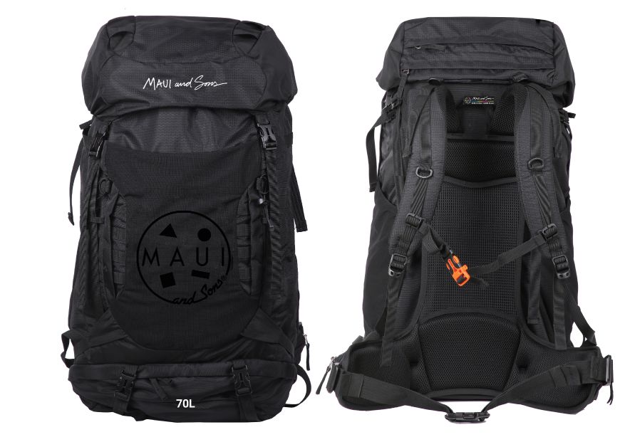 Rucsac Drumeție Maui & Sons 70L - Nailon, Spate Anatomic, Husă Ploaie