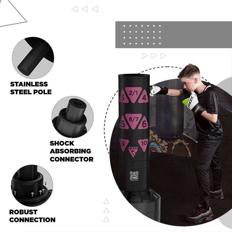 Sac de Box Copii RDX KT Ronin 1.2m cu Mănuși Antrenament