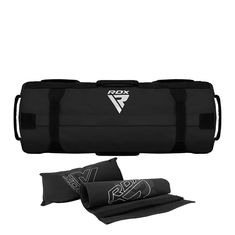 Sac fitnes nisip RDX BLACK (56-90 kg), impermeabil, 8 manere