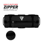 Sac fitnes nisip RDX BLACK (56-90 kg), impermeabil, 8 manere
