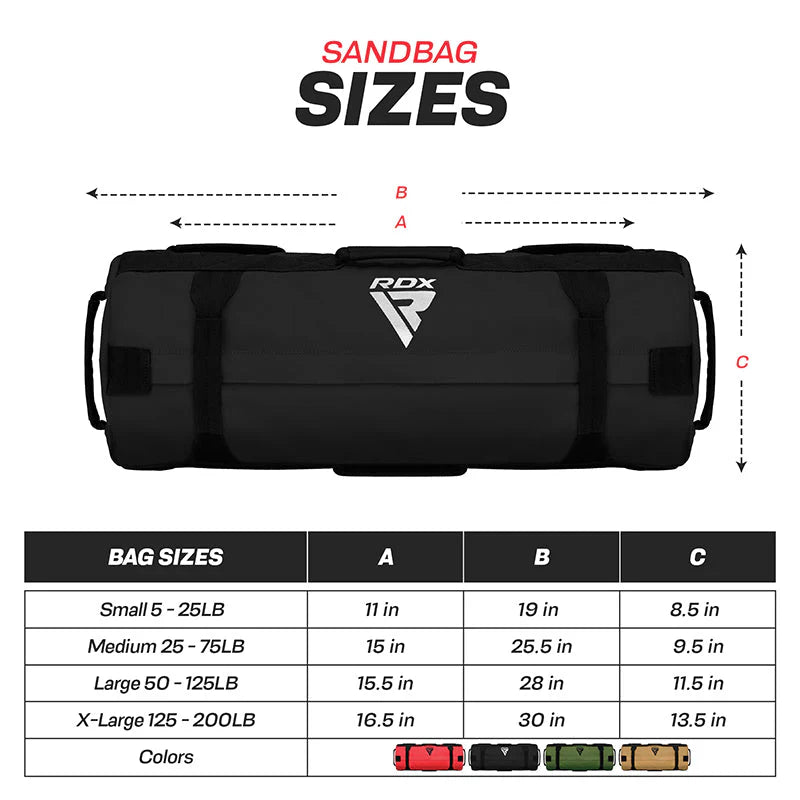 Sac fitness Rdx, pentru nisip 2-11 kg