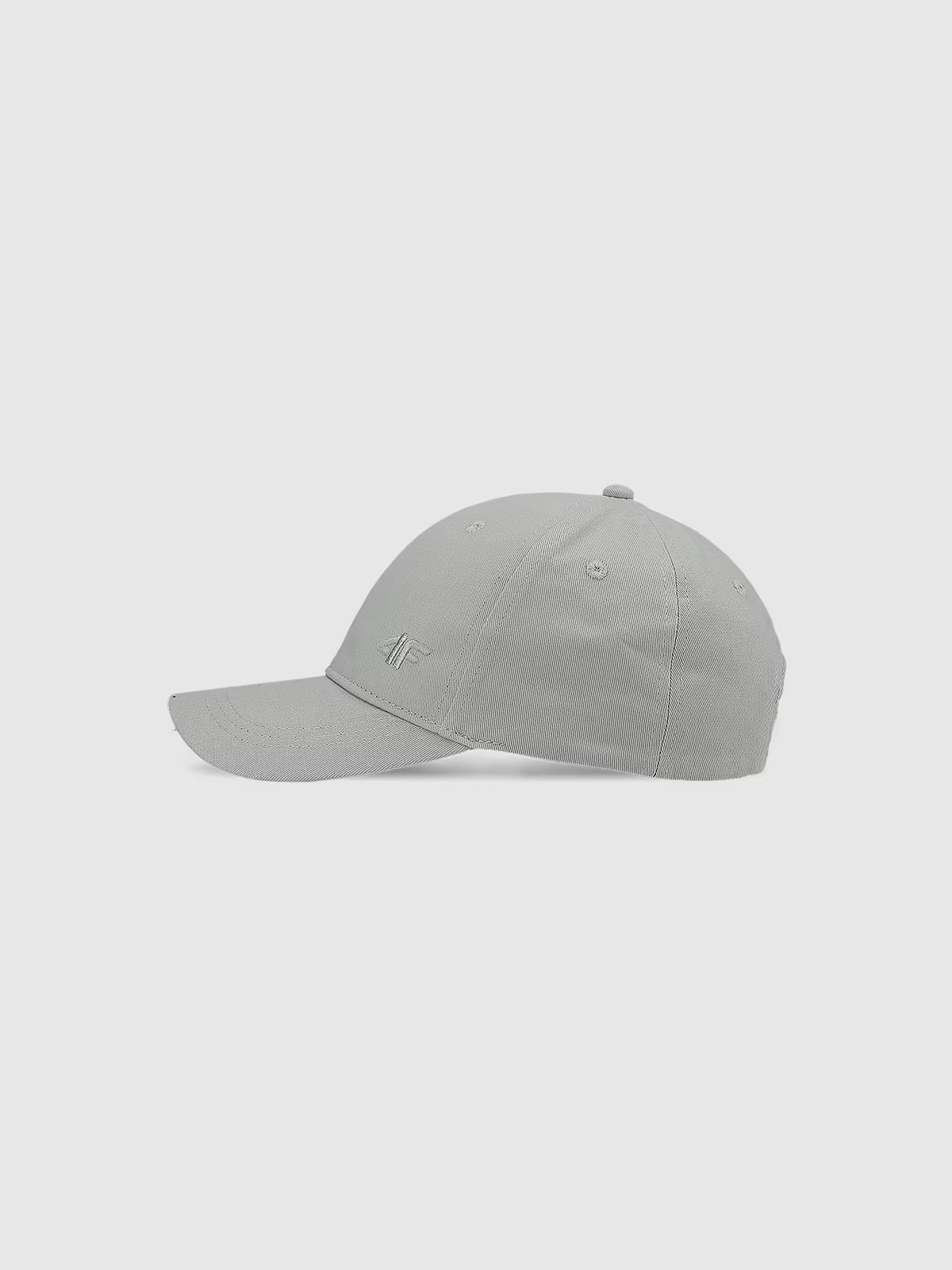 Sapca 4F cu cozoroc strapback unisex - gri