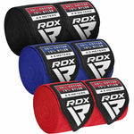 Set 3 perechi bandaje elastice Rdx Red/Black/Blue+