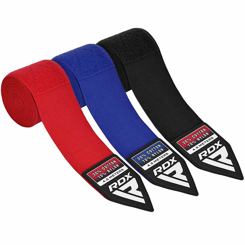 Set 3 perechi bandaje elastice Rdx Red/Black/Blue+