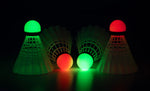 Fluturași Badminton Avento Set 4 Buc - LED Roșu și Verde