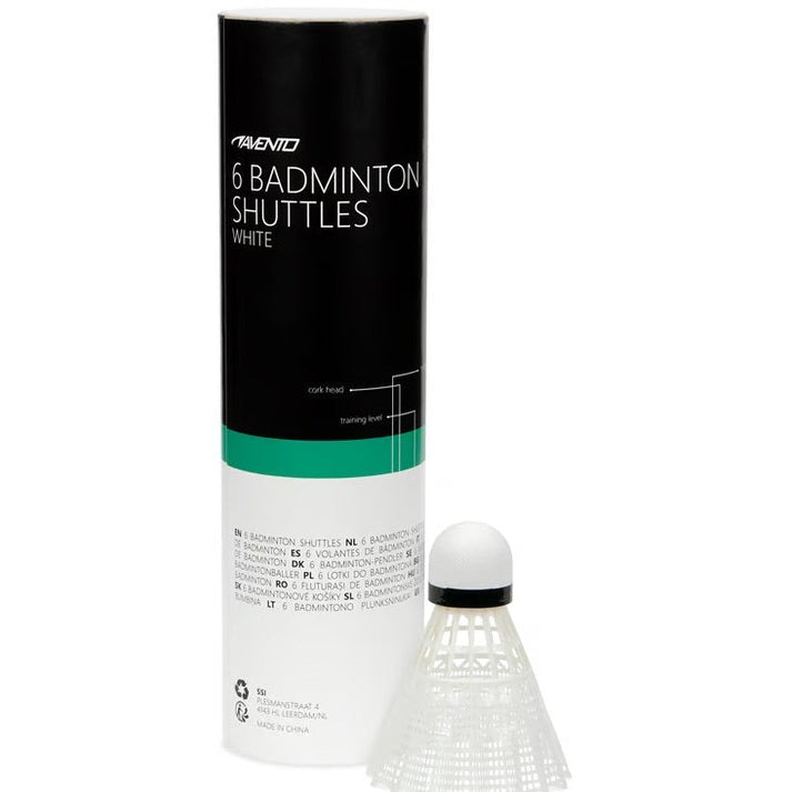 Fluturași Badminton Avento Set 6 Buc - Vârf Plută Nailon