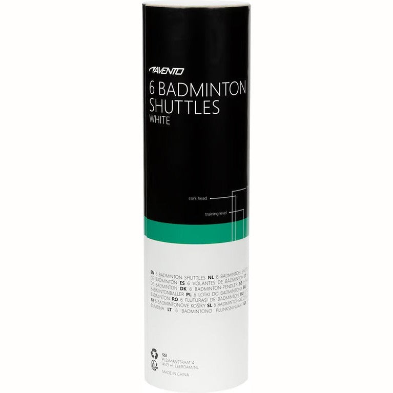 Fluturași Badminton Avento Set 6 Buc - Vârf Plută Nailon
