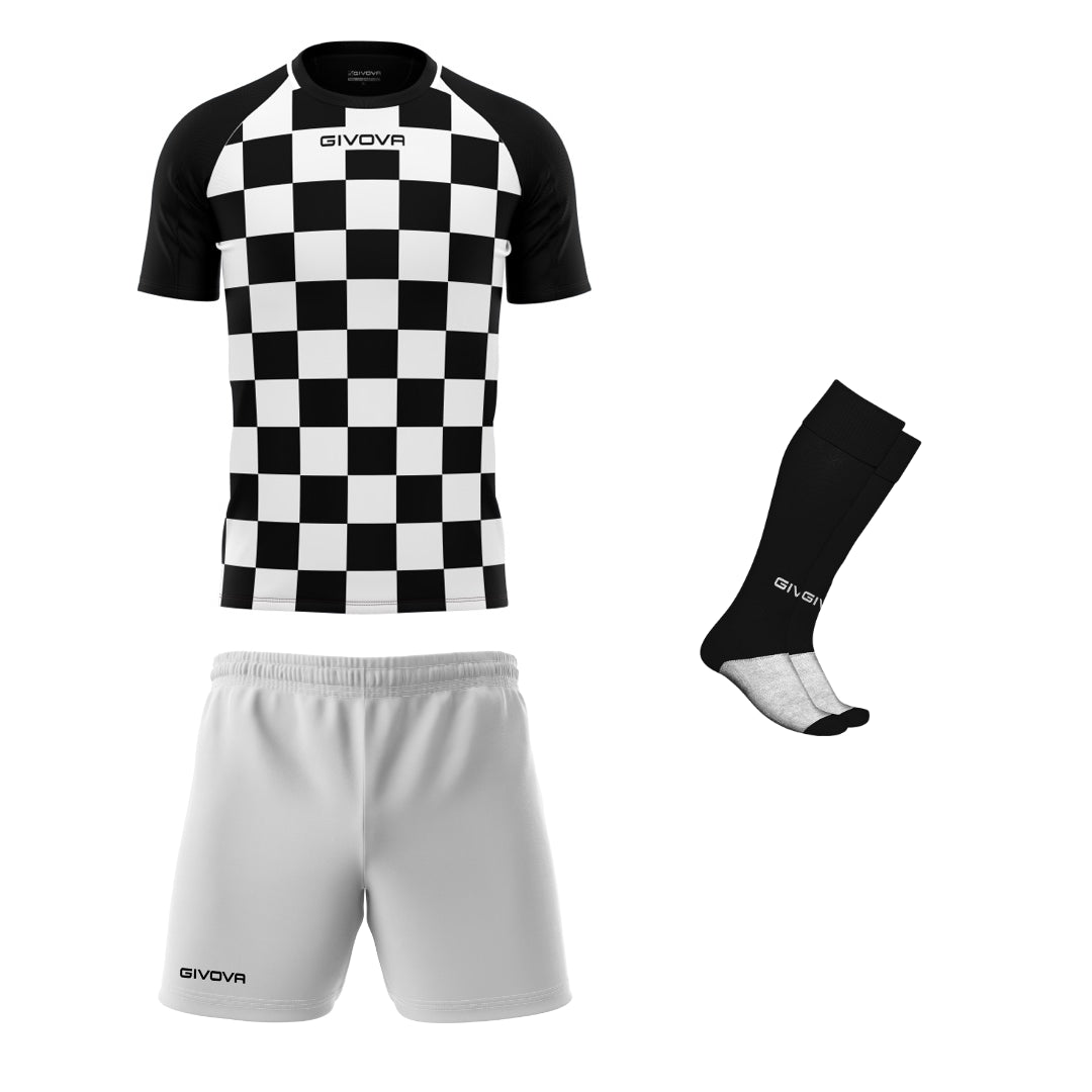 Set fotbal 3 piese Givova, Alb/Negru