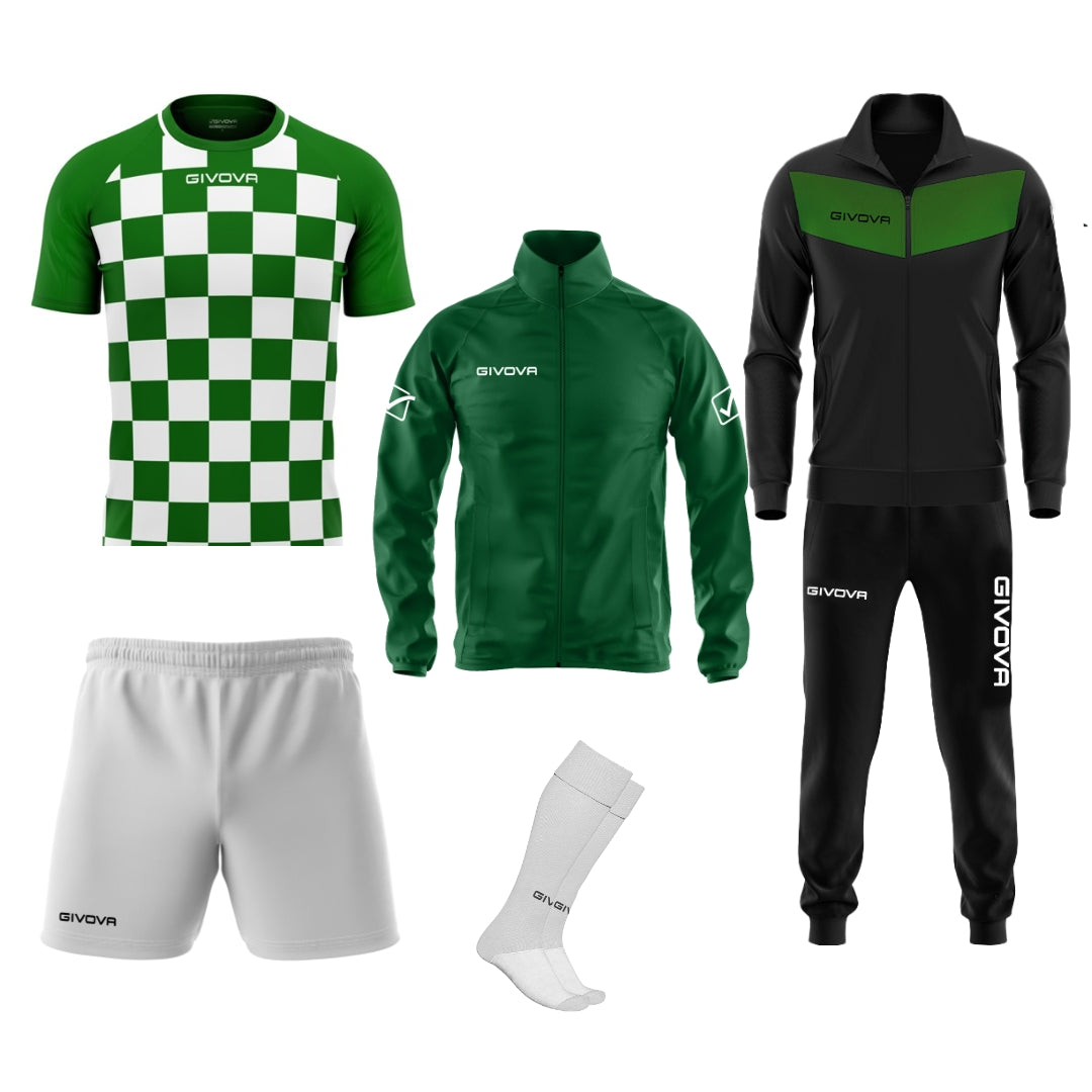 Set fotbal 5 piese, Givova, verde/alb