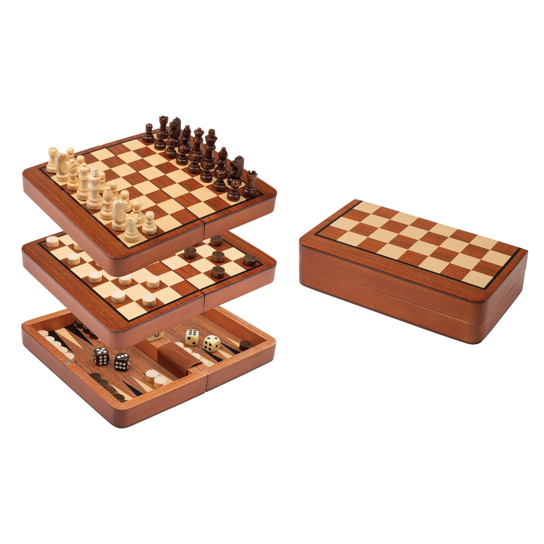 Set joc Sah/Table/Dame Philos , 18 mm