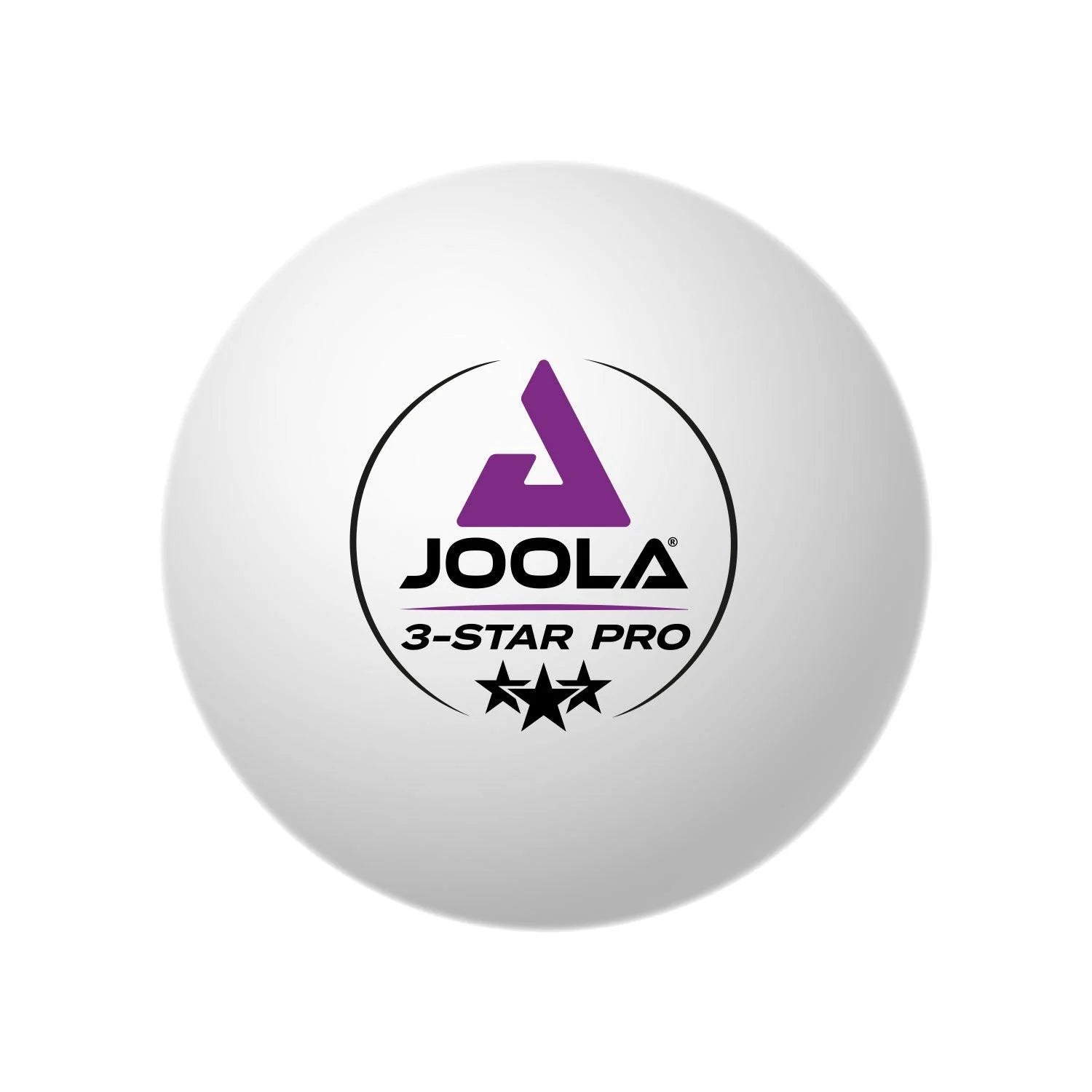 Mingi Tenis de Masă JOOLA 3-Star PRO 40+ Set 24 buc Alb