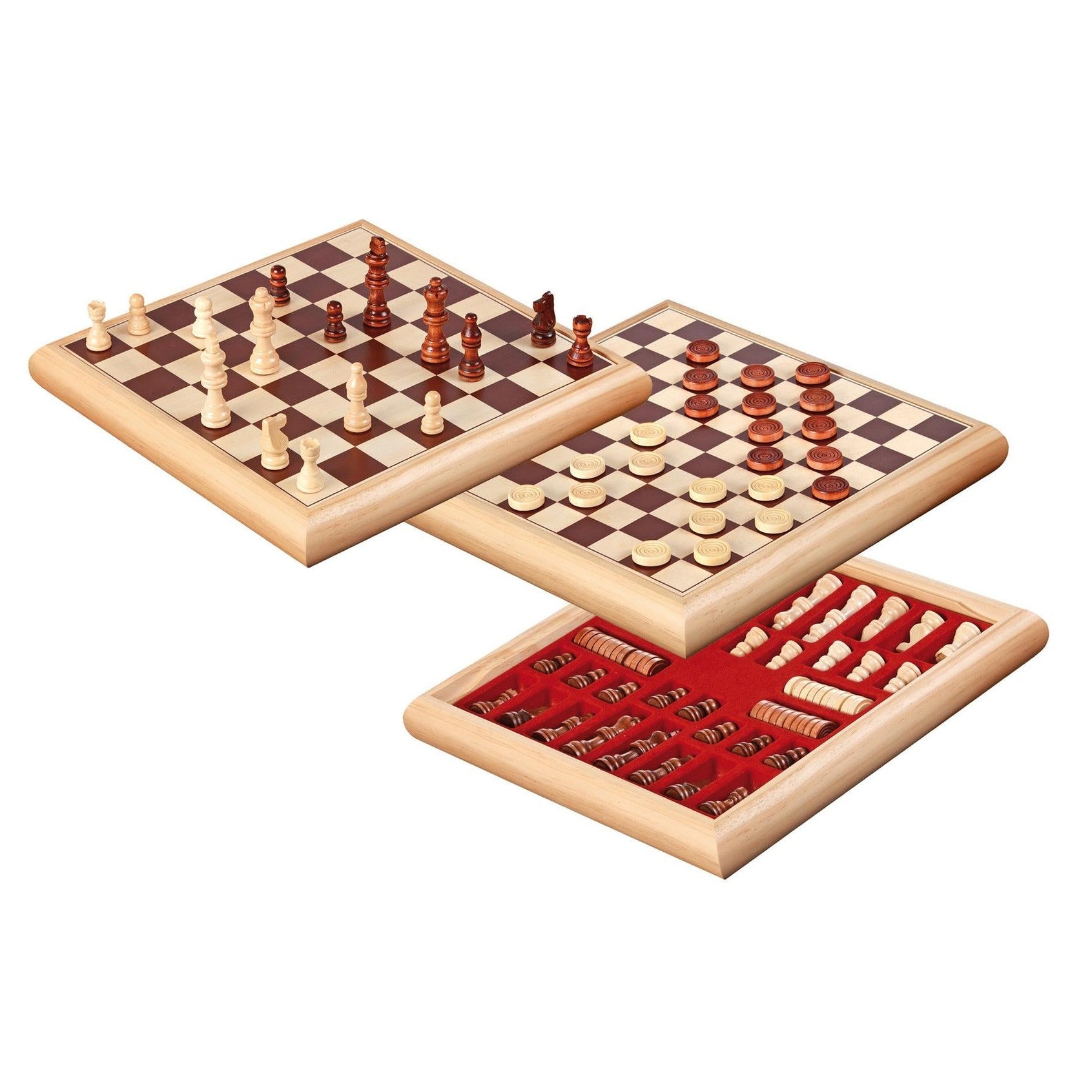 Set Philos Travel Sah &amp; Dame,Lemn
